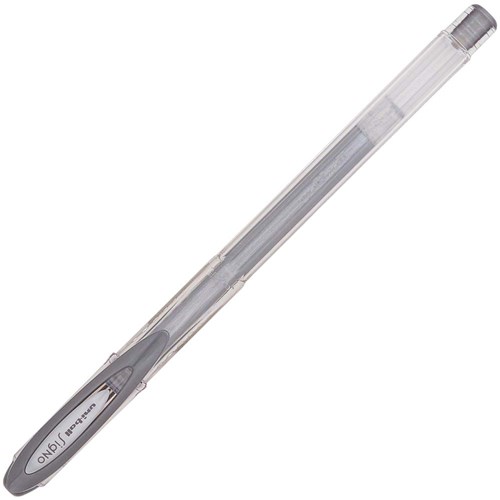 Uniball UM120 Noble Gel Pen 0.8mm Metallic Silver_2